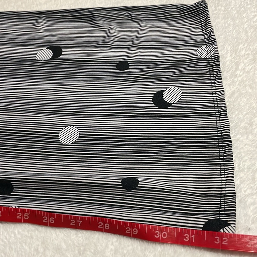 Love Ryan Black & White Polka Dot Striped Wide Leg Pants - Picture 7 of 10